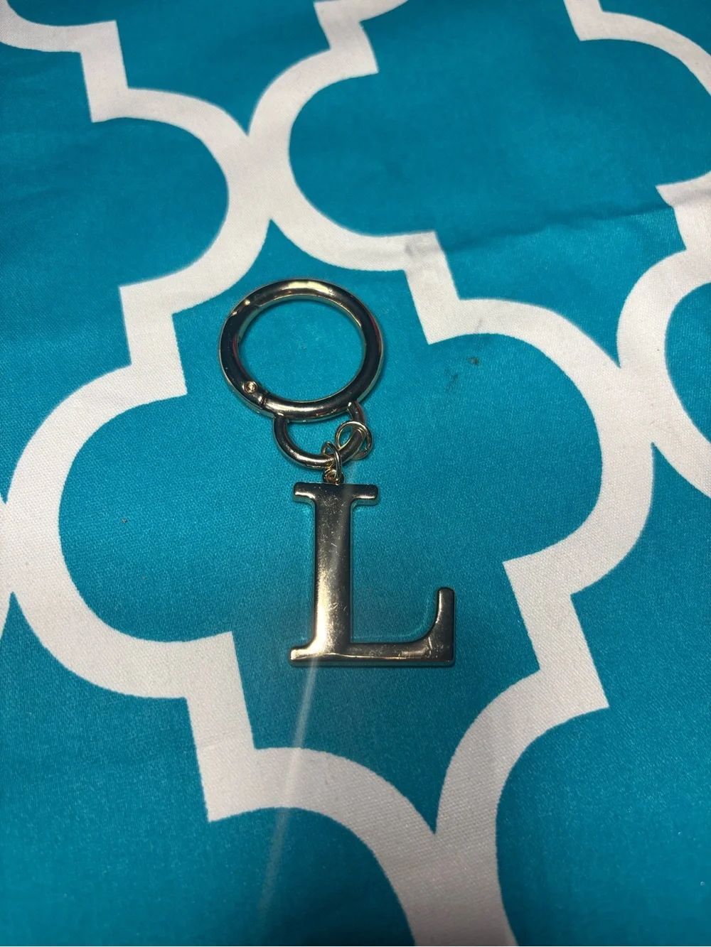 New Gold Letter L Keychain Bag Charm